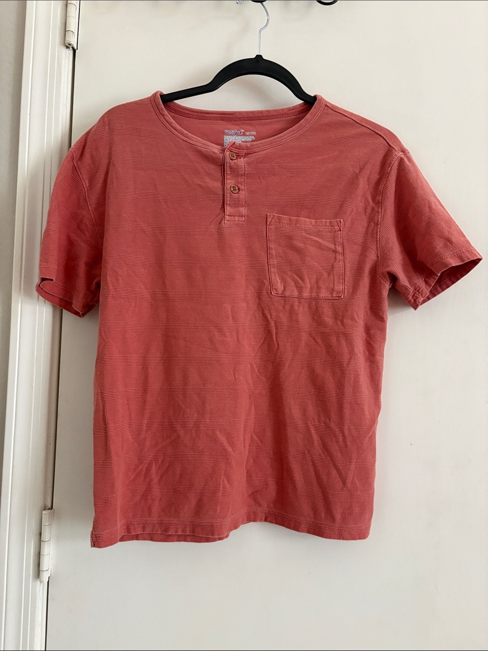 Cat & Jack Boys Short Sleeve Pocket Tee - Peach Size 10-12 Boy